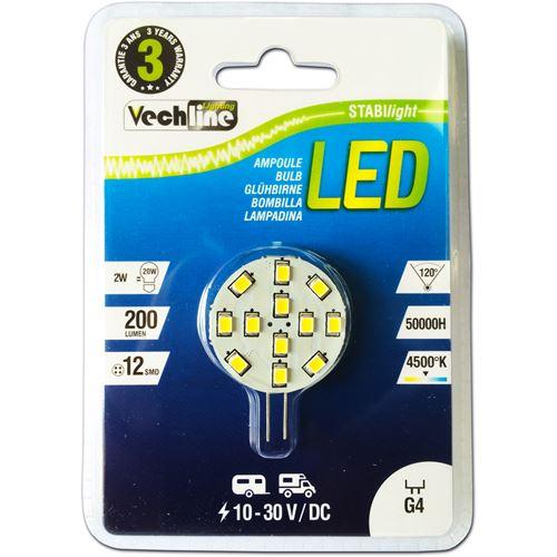 Lampadina Lampada 12V 24V G4 12 LED 260 LM Luce Naturale per Camper